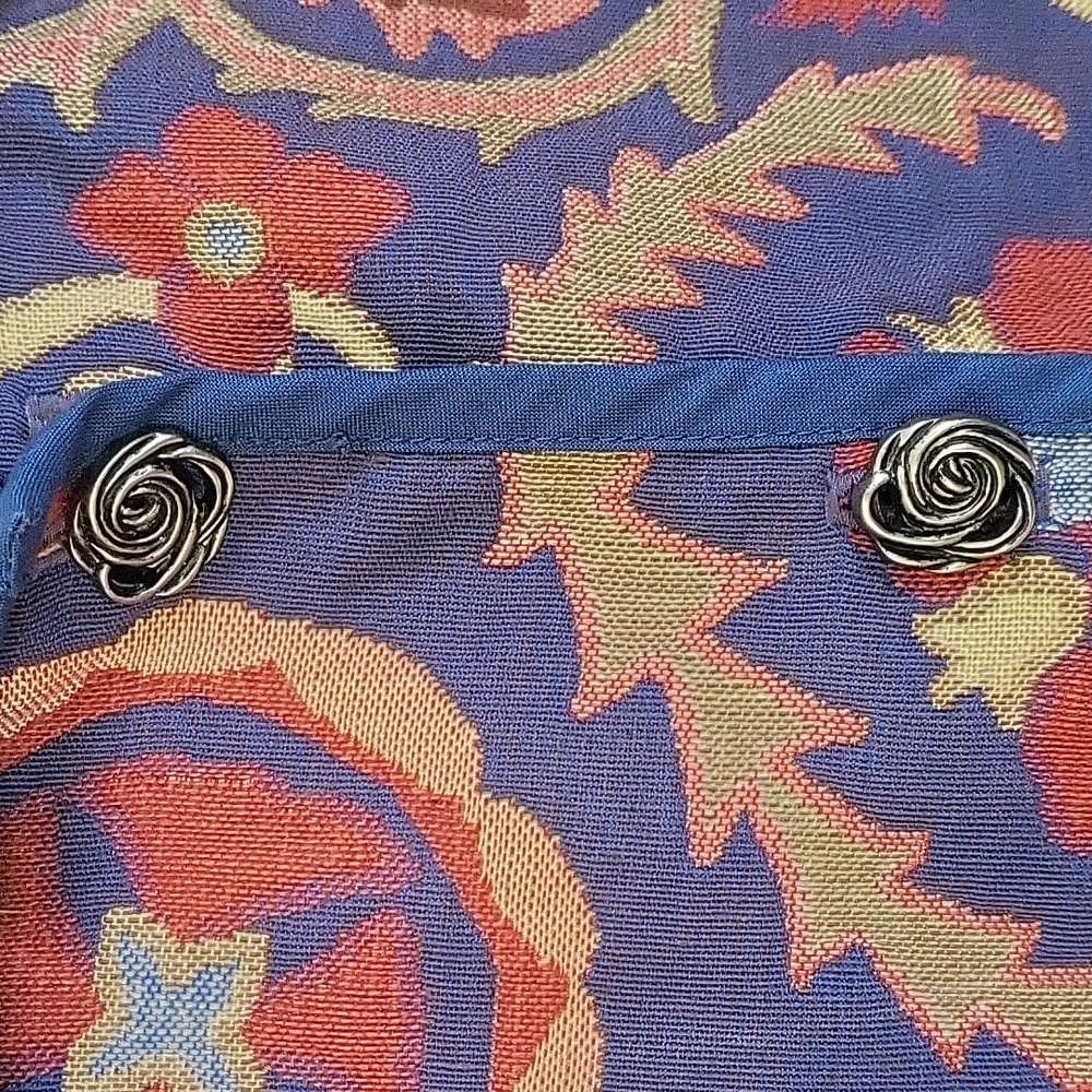 VINTAGE! Winding River Reversible Tapestry Coat - Picture 3 of 8
